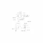 Mezclador de lavabo con 3 orificios de 130 mm de altura en latón Made in Italy - Binsu viadurini