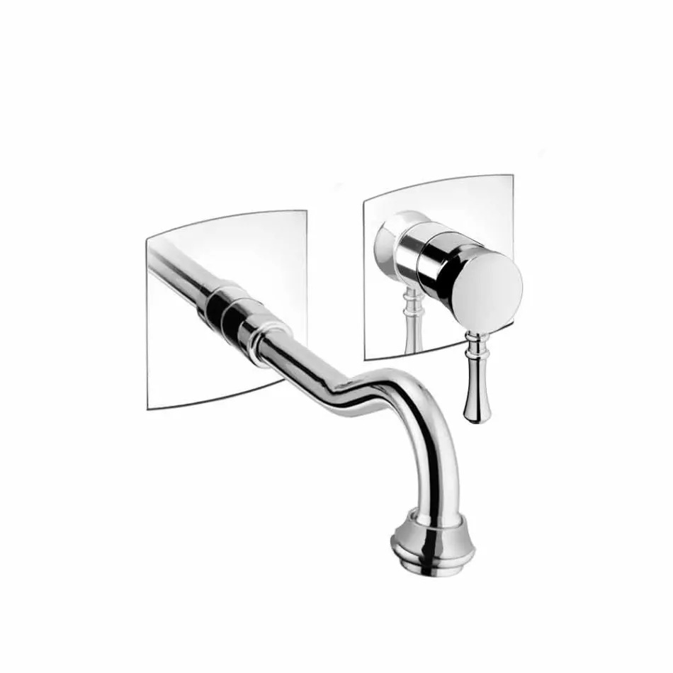 Mezclador de lavabo de pared de latón Made in Italy - Neno viadurini