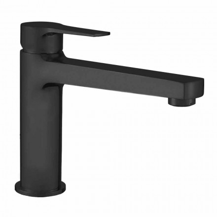 Mezclador de lavabo de baño con desagüe de latón Made in Italy - Sindra viadurini