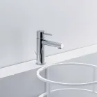 Mezclador de lavabo de baño moderno de latón cromado Made in Italy - Ermia viadurini