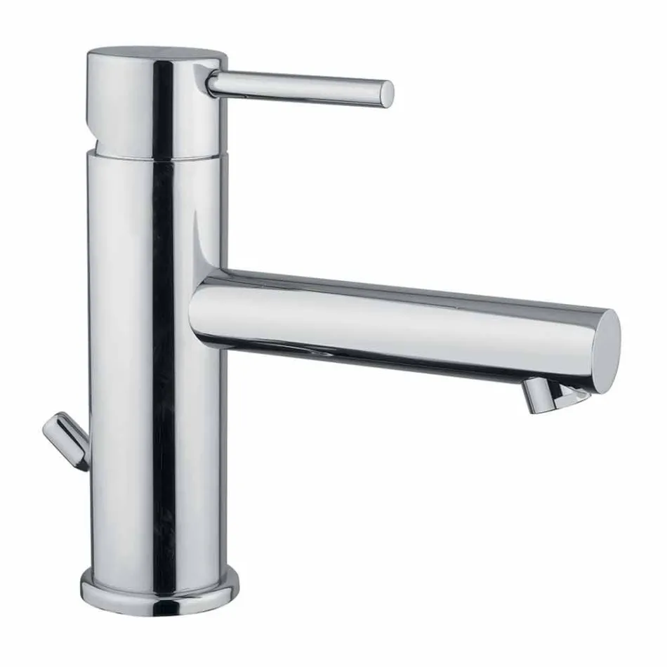 Mezclador de lavabo de baño moderno de latón cromado Made in Italy - Ermia viadurini