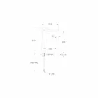 Mezclador de lavabo de latón de diseño Made in Italy - Besugo viadurini