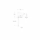 Mezclador de lavabo de baño moderno de latón Made in Italy - Besugo viadurini