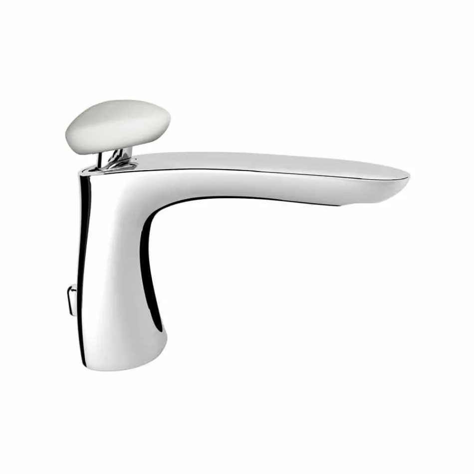 Mezclador de lavabo de baño moderno de latón Made in Italy - Besugo viadurini