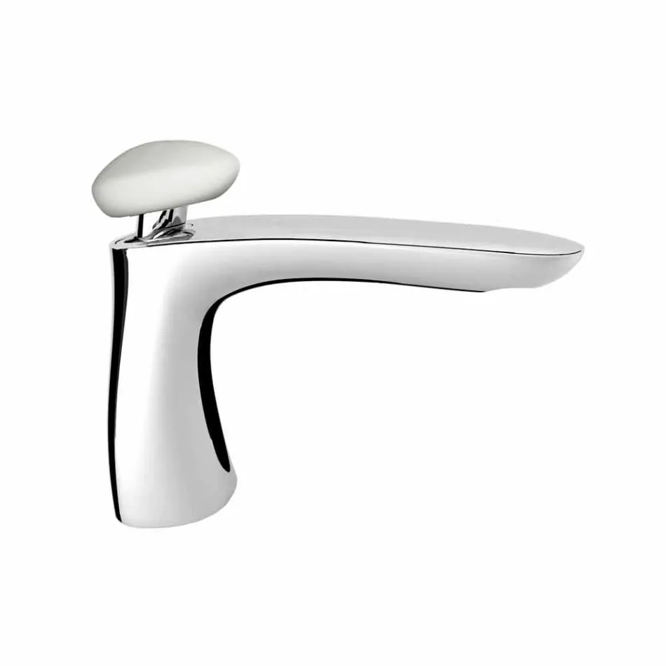 Mezclador de lavabo de baño moderno de latón Made in Italy - Besugo viadurini