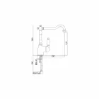 Mezclador de latón de diseño clásico para lavabo de cocina Made in Italy - Carmel viadurini