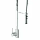 Mezclador de lavabo de cocina de latón con ducha de mano Made in Italy - Kalimo viadurini