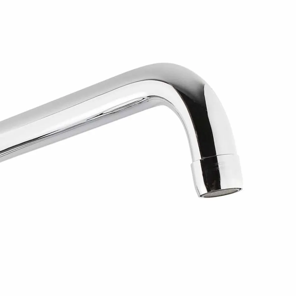 Mezclador de fregadero de cocina ajustable de latón cromado Made in Italy - Cino viadurini