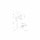 Mezclador de lavabo de sobre encimera de latón de diseño Made in Italy - Binsu viadurini