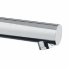 Mezclador de lavabo de latón cromado con desagüe fabricado en Italia - Ermia viadurini