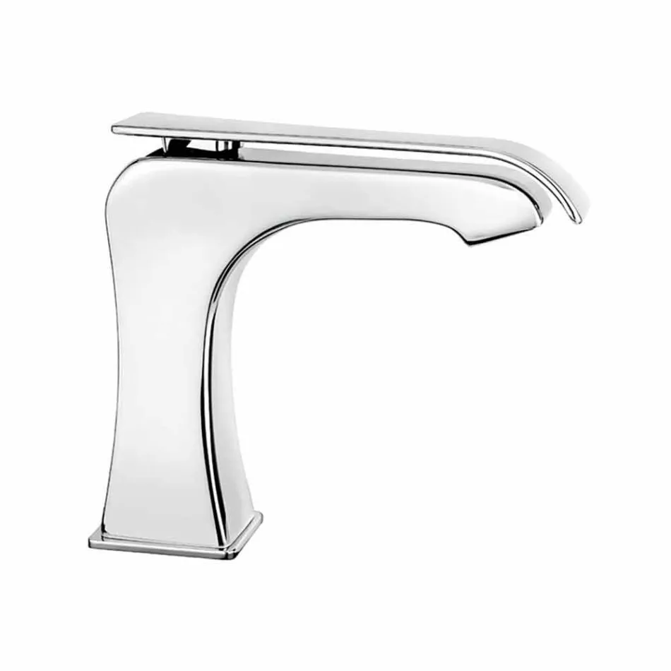 Mezclador de lavabo moderno de latón cromado Made in Italy - Bonina viadurini