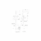 Mezclador monomando de lavabo en latón cromado Made in Italy - Binsu viadurini