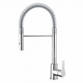 Mezclador de lavabo ajustable con resorte de latón Made in Italy - Cardio