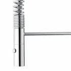 Mezclador de lavabo ajustable con resorte de latón Made in Italy - Cardio viadurini