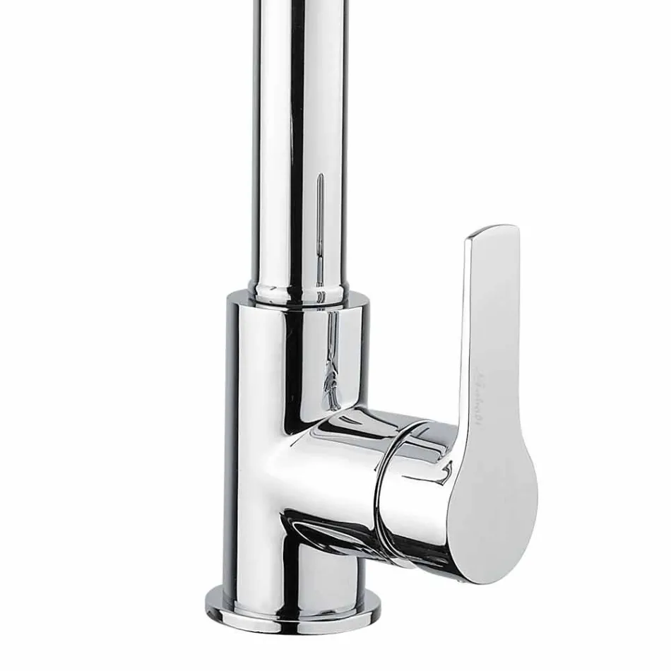 Mezclador de lavabo ajustable con resorte de latón Made in Italy - Cardio viadurini