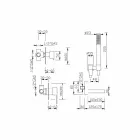 Mezclador de baño empotrado con kit de ducha Made in Italy - Bibo viadurini