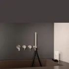 Mezclador de bañera empotrado en acero inoxidable AISI 316L - Garras viadurini