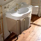 Mueble con Dos Puertas y Cesta Lacada Brillo Made in Italy - Candy viadurini