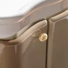 Mueble con Dos Puertas y Cesta Lacada Brillo Made in Italy - Candy viadurini