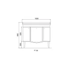 Mueble con Dos Puertas y Cesta Lacada Brillo Made in Italy - Candy viadurini