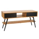 Mueble de baño moderno con cajón de diseño negro - Hamadou viadurini