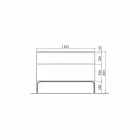 baño con lavabo móvil en 120x85x46cm ámbar lacado de madera, fabricado en Italia viadurini