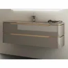 baño móvil con madera integrada disipador de diseño Arya, fabricado en Italia viadurini