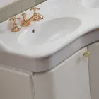 Mueble de baño monocolor con lavabo de cerámica blanca - Candy viadurini