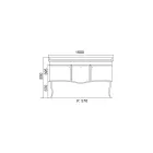 Mueble de baño monocolor con lavabo de cerámica blanca - Candy viadurini