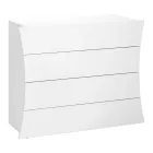 Cajón Móvil Blanco 4 Cajones Diseño en Madera Sostenible - Sabine viadurini