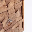 Cómoda de madera Sheesham Design 3 cajones Homemotion - Fregene viadurini
