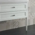 Mueble de Baño con Dos Cajones y Lavabo de Cerámica Made in Italy - Roma viadurini