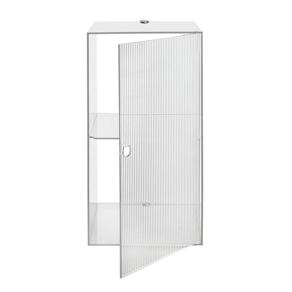 Armario de baño mural de plexiglás en 4 colores, fabricado en Italia - Ligea viadurini