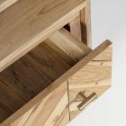 Librería para salón en madera de acacia y cajón Homemotion - Auriel viadurini