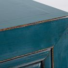 Aparador Móvil 4 Puertas en Madera de Olmo Azul Diseño Vintage Homemotion - Konan viadurini
