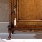 Soporte para teléfono clásico de madera con puerta Made in Italy - Richard viadurini