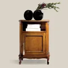 Soporte para teléfono clásico de madera con puerta Made in Italy - Richard viadurini