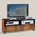 Mueble de TV clásico en madera de nogal de lujo Made in Italy - Prince