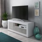 Mueble TV con 1 puerta y 1 cesta de madera - Samario viadurini