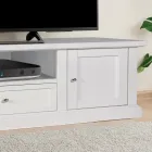 Mueble TV con 2 puertas, 1 cajón y 1 compartimento abierto Made in Italy - Forseti viadurini