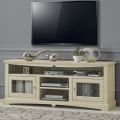 Mueble TV con 2 puertas y 3 compartimentos abiertos Made in Italy - Ymir