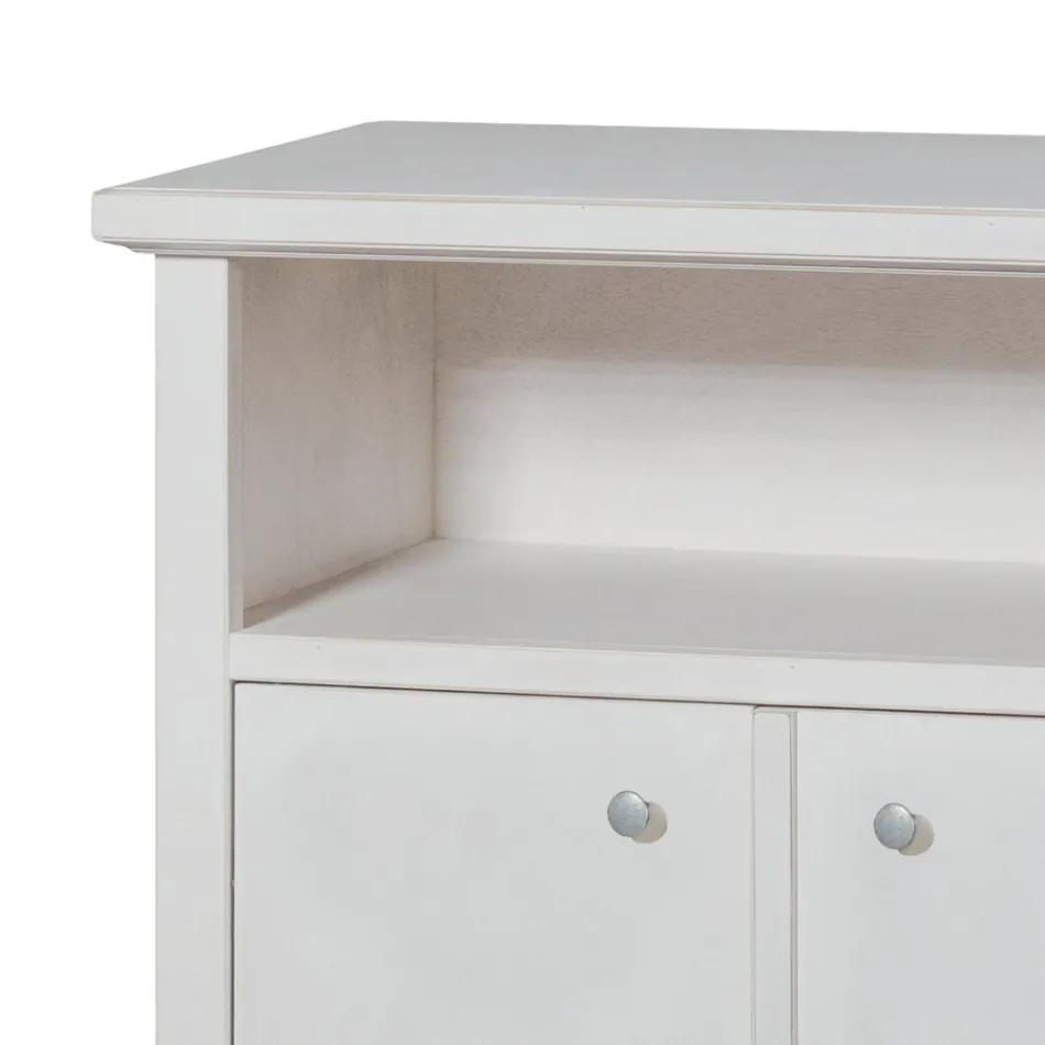 Mueble TV con compartimento abierto y 2 puertas Made in Italy - Alpan viadurini