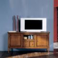 Mueble para TV con compartimento abatible en vidrio Made in Italy - Bomazi