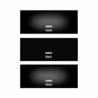 Mueble TV de pared en cristal negro y metal Made in Italy - Americio viadurini