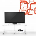 Mueble de televisión de diseño moderno en plexiglás transparente Mago