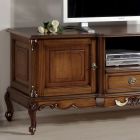 Mueble para TV de madera de Bassano con decoración Made in Italy - Moloch viadurini