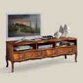 Mueble de TV de madera clásico con compartimentos y cajones Made in Italy - Prince