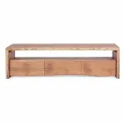Mueble para TV moderno en madera de acacia con 3 cajones Homemotion - Lauro viadurini