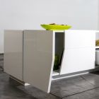 Mueble TV de melamina con cajón y compartimento exterior Made in Italy - Marciano viadurini