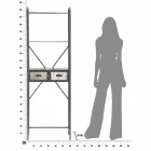 Mueble de baño de hierro industrial de diseño moderno - Pome viadurini